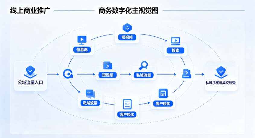 梁平县线上商业推广怎么做？全域流量闭环搭建与低成本转化实战指南